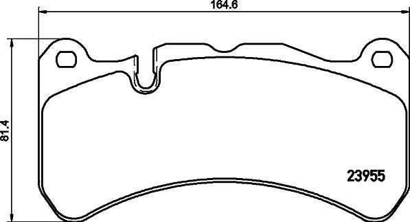 HELLA PAGID 8DB 355 019-521 - Комплект спирачно феродо, дискови спирачки vvparts.bg