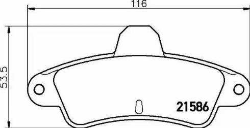 HELLA PAGID 8DB 355 019-121 - Комплект спирачно феродо, дискови спирачки vvparts.bg