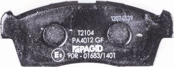 HELLA PAGID 8DB 355 016-111 - Комплект спирачно феродо, дискови спирачки vvparts.bg