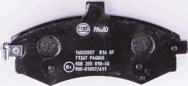 HELLA PAGID 8DB 355 010-481 - Комплект спирачно феродо, дискови спирачки vvparts.bg
