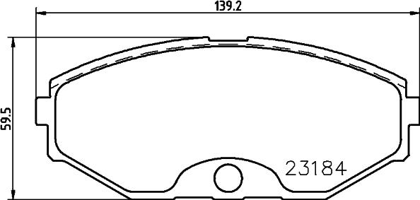 HELLA PAGID 8DB 355 011-631 - Комплект спирачно феродо, дискови спирачки vvparts.bg