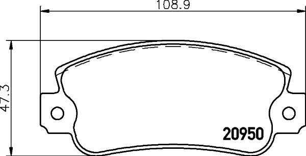 HELLA PAGID 8DB 355 018-991 - Комплект спирачно феродо, дискови спирачки vvparts.bg