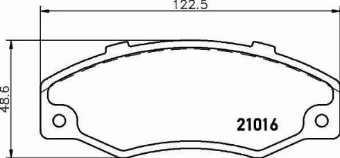 HELLA PAGID 8DB 355 018-971 - Комплект спирачно феродо, дискови спирачки vvparts.bg