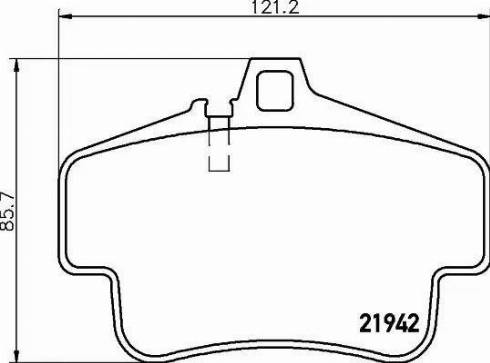 HELLA PAGID 8DB 355 018-461 - Комплект спирачно феродо, дискови спирачки vvparts.bg