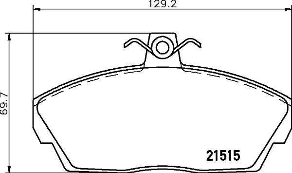 HELLA PAGID 8DB 355 018-431 - Комплект спирачно феродо, дискови спирачки vvparts.bg