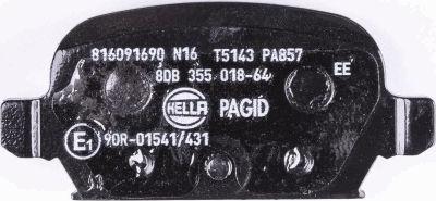 HELLA PAGID 8DB 355 018-641 - Комплект спирачно феродо, дискови спирачки vvparts.bg