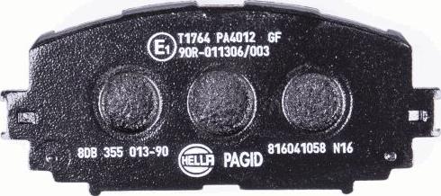 HELLA PAGID 8DB 355 013-901 - Комплект спирачно феродо, дискови спирачки vvparts.bg