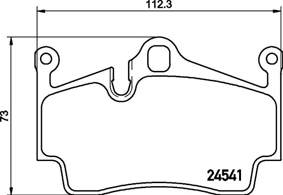 HELLA PAGID 8DB 355 013-311 - Комплект спирачно феродо, дискови спирачки vvparts.bg