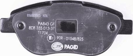 HELLA PAGID 8DB 355 013-371 - Комплект спирачно феродо, дискови спирачки vvparts.bg