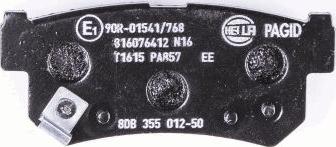 HELLA PAGID 8DB 355 012-501 - Комплект спирачно феродо, дискови спирачки vvparts.bg