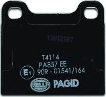 HELLA PAGID 8DB 355 017-441 - Комплект спирачно феродо, дискови спирачки vvparts.bg