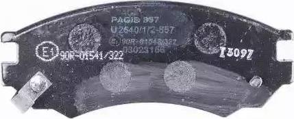 HELLA PAGID 8DB 355 017-061 - Комплект спирачно феродо, дискови спирачки vvparts.bg