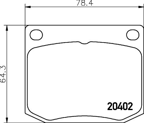 HELLA PAGID 8DB 355 017-381 - Комплект спирачно феродо, дискови спирачки vvparts.bg