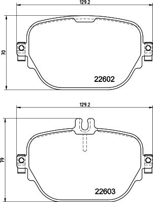 HELLA PAGID 8DB355039221 - Комплект спирачно феродо, дискови спирачки vvparts.bg