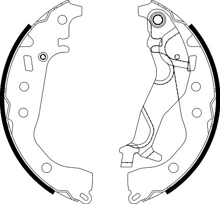 HELLA PAGID 8DB 355 038-251 - Комплект спирачна челюст vvparts.bg