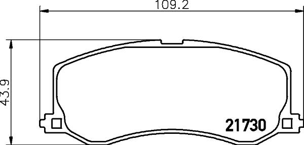 HELLA PAGID 8DB 355 029-471 - Комплект спирачно феродо, дискови спирачки vvparts.bg