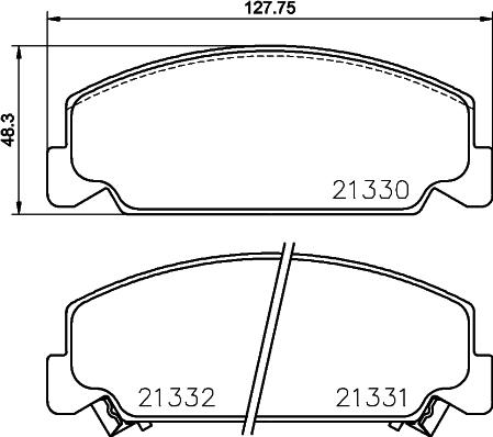 HELLA PAGID 8DB 355 029-131 - Комплект спирачно феродо, дискови спирачки vvparts.bg