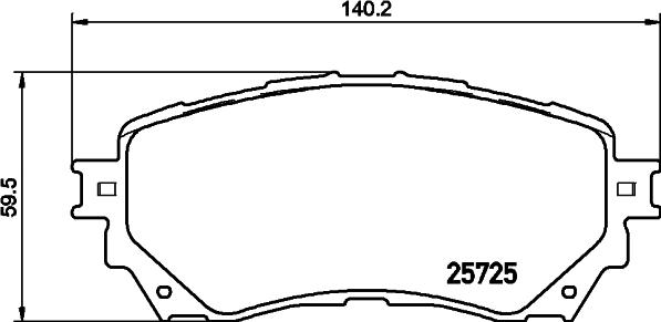 HELLA PAGID 8DB 355 029-321 - Комплект спирачно феродо, дискови спирачки vvparts.bg