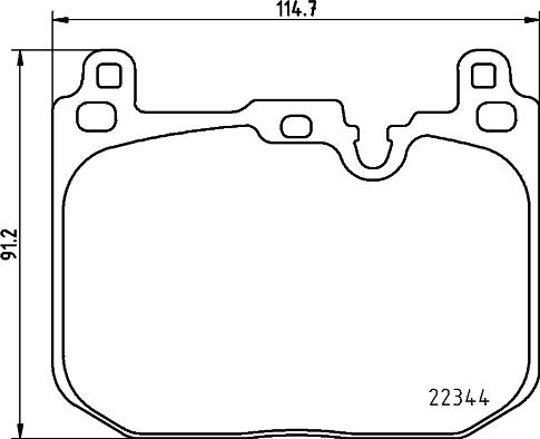 HELLA PAGID 8DB 355 025-621 - Комплект спирачно феродо, дискови спирачки vvparts.bg