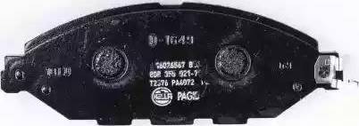 HELLA PAGID 8DB 355 021-711 - Комплект спирачно феродо, дискови спирачки vvparts.bg