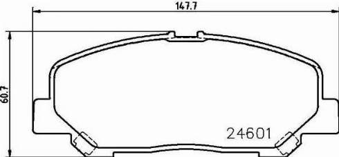 HELLA PAGID 8DB 355 014-391 - Комплект спирачно феродо, дискови спирачки vvparts.bg