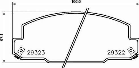 HELLA PAGID 8DB355023121 - Комплект спирачно феродо, дискови спирачки vvparts.bg