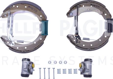 HELLA PAGID 8DB 355 022-681 - Комплект спирачна челюст vvparts.bg