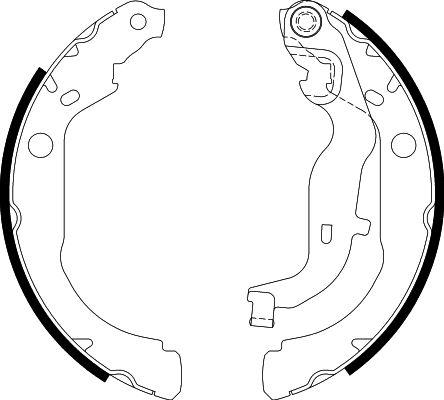 HELLA PAGID 8DB 355 022-261 - Комплект спирачна челюст vvparts.bg