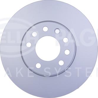 HELLA PAGID 8DD 355 109-241 - Спирачен диск vvparts.bg