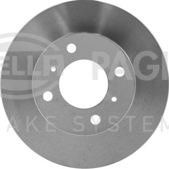 HELLA PAGID 8DD 355 105-761 - Спирачен диск vvparts.bg