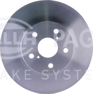 HELLA PAGID 8DD 355 106-261 - Спирачен диск vvparts.bg