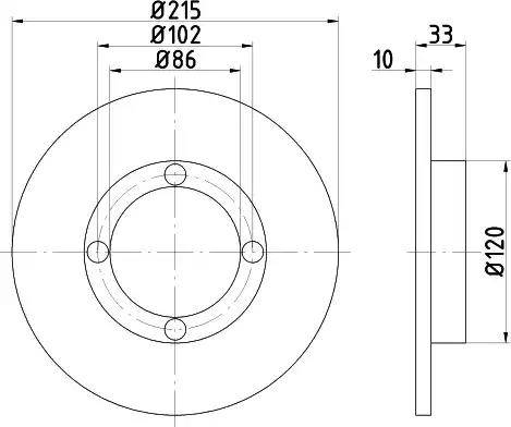 Zimmermann 5402483 - Спирачен диск vvparts.bg