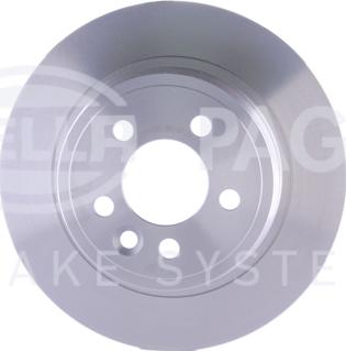 HELLA PAGID 8DD 355 107-261 - Спирачен диск vvparts.bg