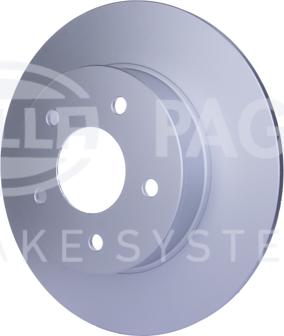 HELLA PAGID 8DD 355 110-401 - Спирачен диск vvparts.bg