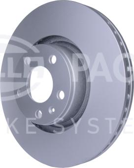 HELLA PAGID 8DD 355 111-141 - Спирачен диск vvparts.bg