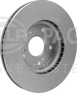 HELLA PAGID 8DD 355 118-191 - Спирачен диск vvparts.bg