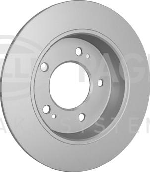 HELLA PAGID 8DD 355 129-451 - Спирачен диск vvparts.bg