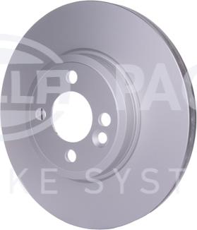 HELLA PAGID 8DD 355 129-021 - Спирачен диск vvparts.bg