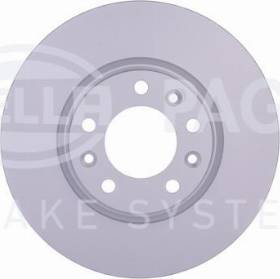 HELLA PAGID 8DD 355 129-261 - Спирачен диск vvparts.bg