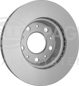 HELLA PAGID 8DD 355 125-261 - Спирачен диск vvparts.bg