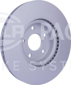 HELLA PAGID 8DD 355 128-471 - Спирачен диск vvparts.bg