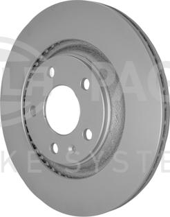 HELLA PAGID 8DD 355 128-391 - Спирачен диск vvparts.bg