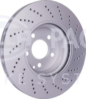 HELLA PAGID 8DD 355 128-791 - Спирачен диск vvparts.bg