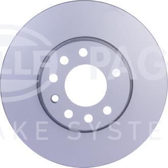 HELLA PAGID 8DD 355 127-841 - Спирачен диск vvparts.bg