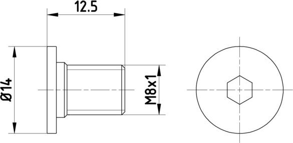 HELLA PAGID 8DZ 355 209-021 - Винт, спирачен диск vvparts.bg