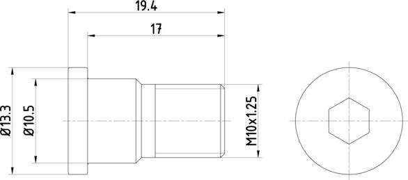 HELLA PAGID 8DZ 355 209-071 - Винт, спирачен диск vvparts.bg