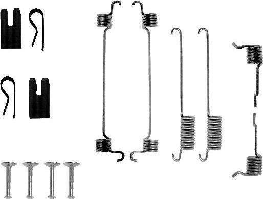 HELLA PAGID 8DZ 355 200-481 - Комплект принадлежности, спирани челюсти vvparts.bg