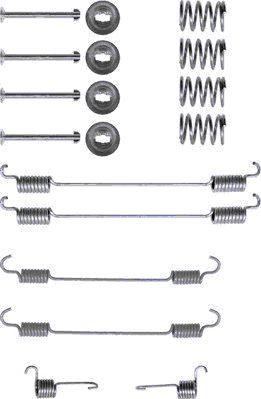 HELLA PAGID 8DZ 355 200-381 - Комплект принадлежности, спирани челюсти vvparts.bg