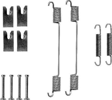 HELLA PAGID 8DZ 355 200-751 - Комплект принадлежности, спирани челюсти vvparts.bg