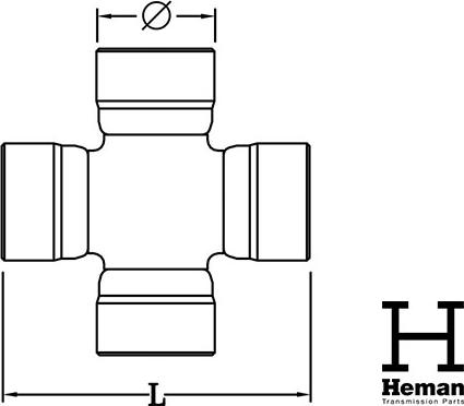 HEMAN TX00095 - Шарнирно съединение, карданен вал vvparts.bg